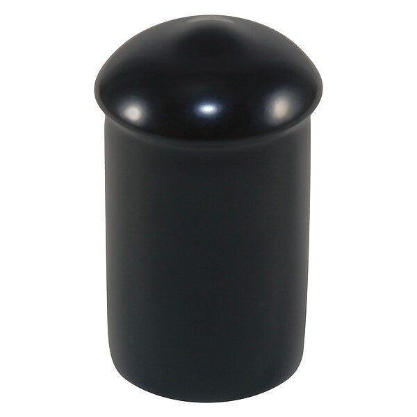 Vinyl Cap with Flange, Black, Vinyl 2000 PK