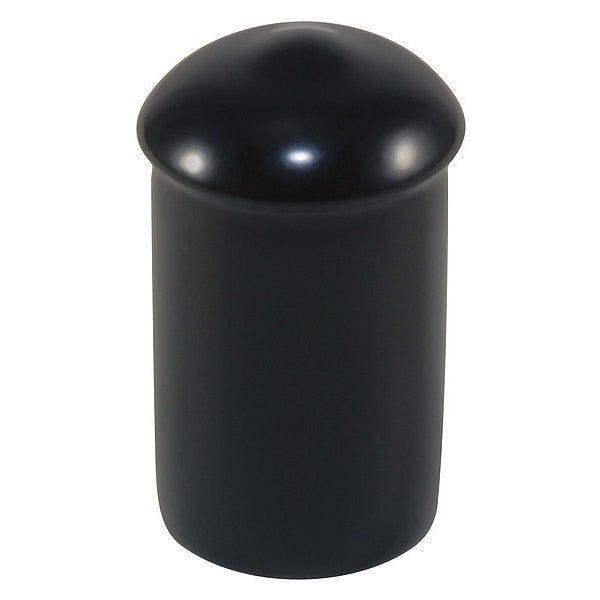Vinyl Cap with Flange, Black, Vinyl 2000 PK