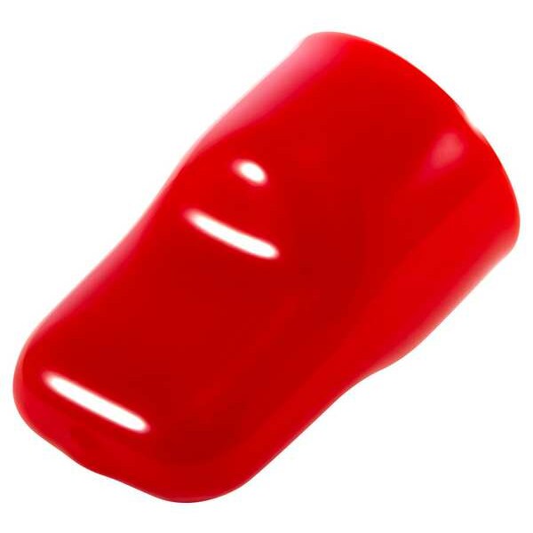 Vinyl Flat Pull-Tab Cap, Black, Red, Vinyl 2000 PK