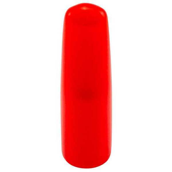 Vinyl Flat Pull-Tab Cap, Black, Red, Vinyl 1000 PK