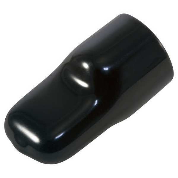 Vinyl Flat Pull-Tab Cap, Black, Red, Vinyl 2000 PK