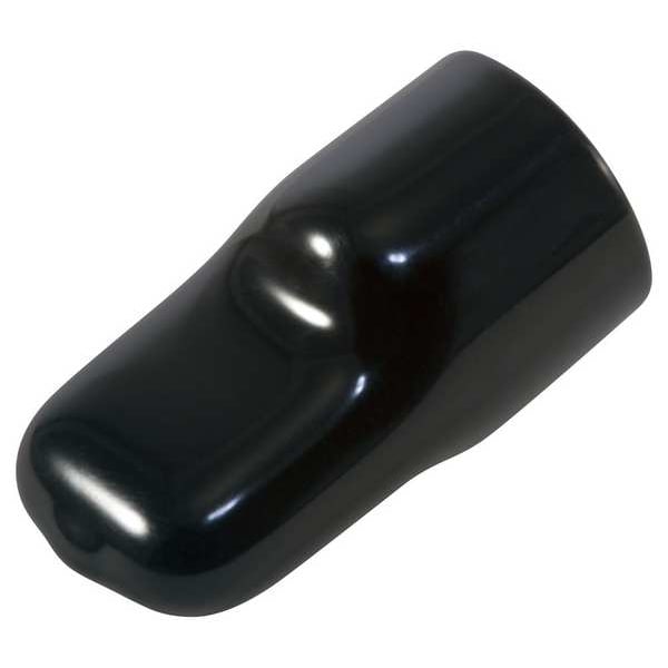 Vinyl Flat Pull-Tab Cap, Black, Red, Vinyl 4000 PK