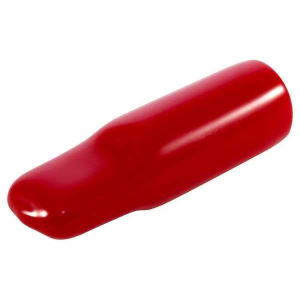 Vinyl Flat Pull-Tab Cap, Black, Red, Vinyl 2000 PK