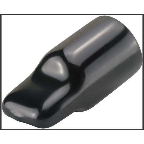 Vinyl Flat Pull-Tab Cap, Black, Red, Vinyl 2000 PK