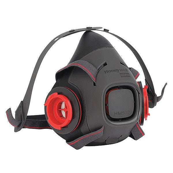 Half Mask Respirator, Black, M Mask Size