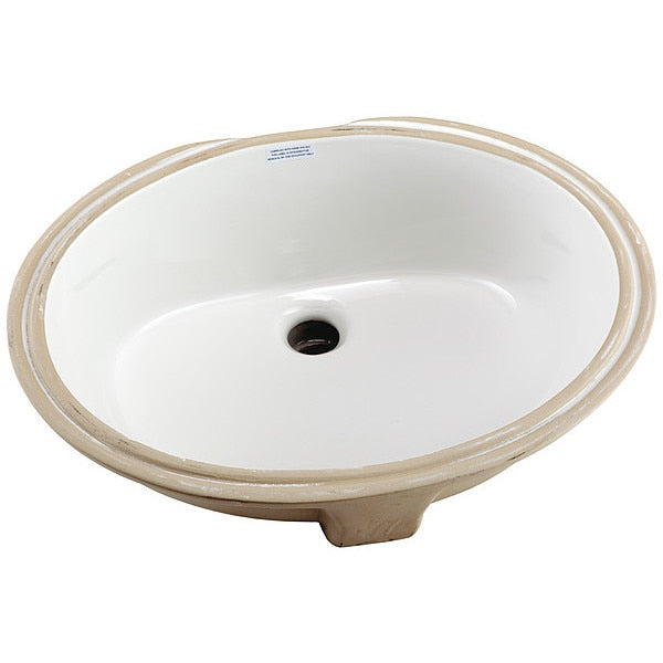 Bathroom Sink, 8-1/8 in Bowl Depth