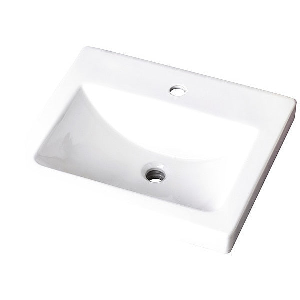 Bathroom Sink, 7-1/4 in Bowl Depth