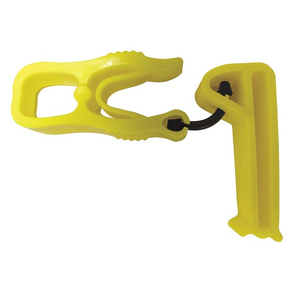 Glove Holder Clip, Belt Clip, Yellow