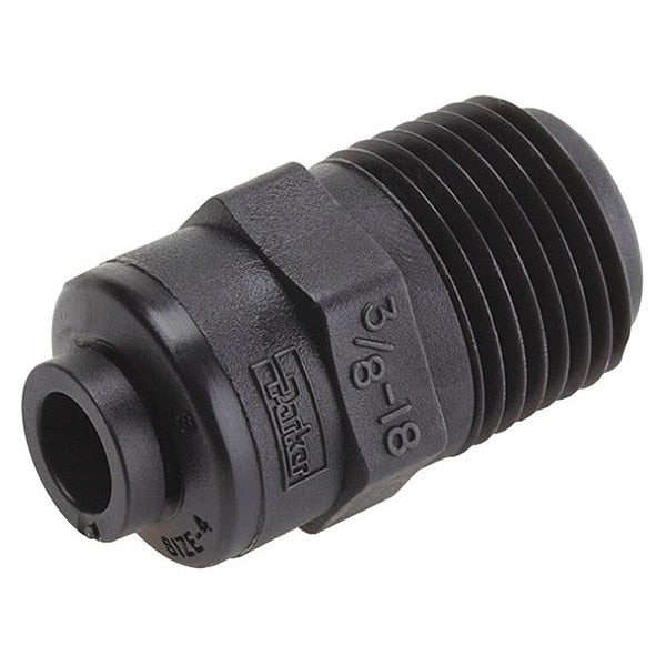 Kynar(R) Male Connector, 3/8 in Tube Size