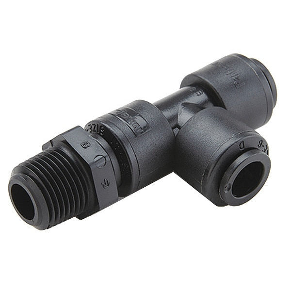 Kynar(R) Swivel Run Tee, 1/4 in Tube Size