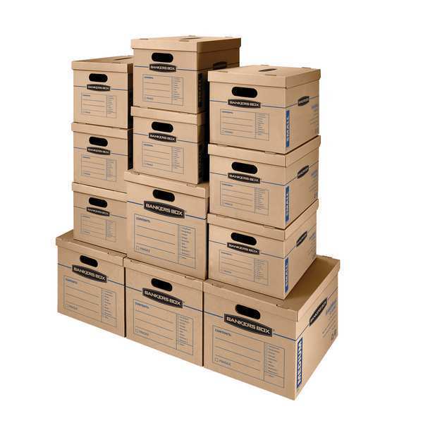 Moving Box, 14x15x18 in; 15x12x10 in, PK12