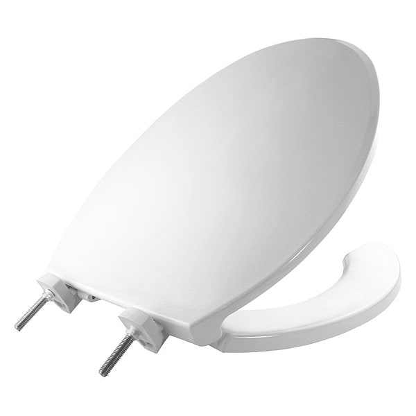 Toilet Seat, Open Front, Standard, White