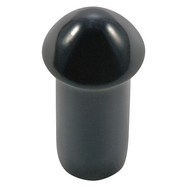 Vinyl Cap with Flange, Black, Vinyl 1000 PK