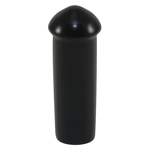 Vinyl Cap with Flange, Black, Vinyl 500 PK
