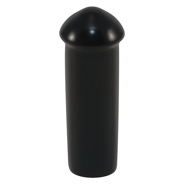 Vinyl Cap with Flange, Black, Vinyl 4000 PK