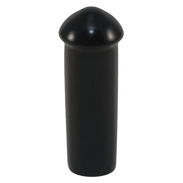 Vinyl Cap with Flange, Black, Vinyl 5000 PK