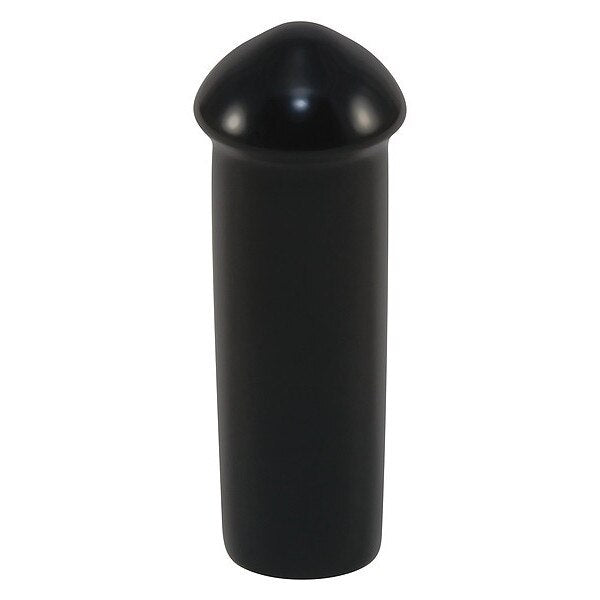 Vinyl Cap with Flange, Black, Vinyl 5000 PK