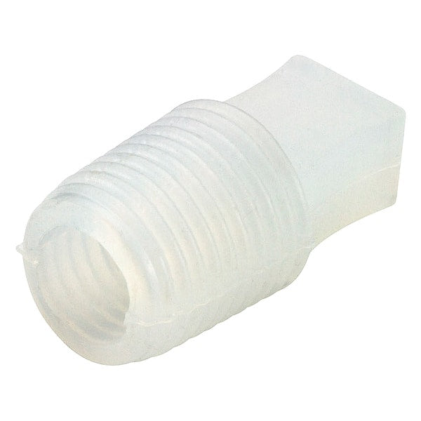 Ultrabake Flangeless Plug, Clear, Silicone 100 PK