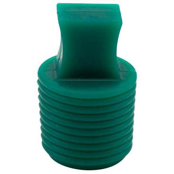 Ultrabake Flangeless Plug, Green, Silicone 100 PK