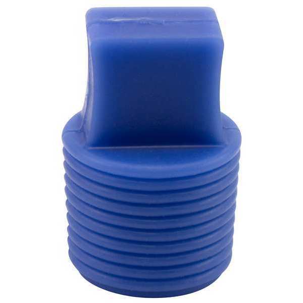 Ultrabake Flangeless Plug, Blue, Silicone 50 PK