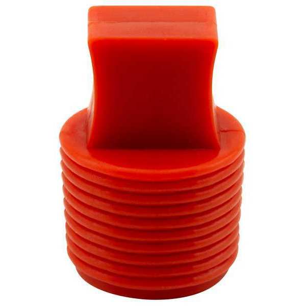 Ultrabake Flangeless Plug, Red, Silicone 50 PK