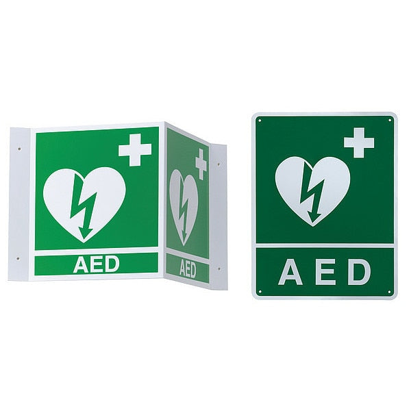 AED Wall Sign Kit, 8-1/2