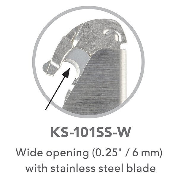 Safety Cutter , Fixed Blade , Rounded Safety Blade , Stainless Steel ,