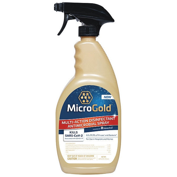 Multi-Action Disinfectant Antimicrobial Spray, Trigger Spray Bottle, Unscented