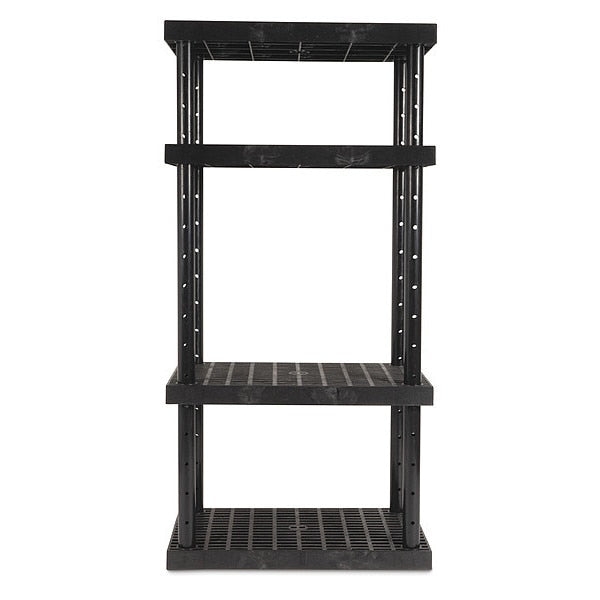 Plastic Shelving, 36 in W, Adjustable