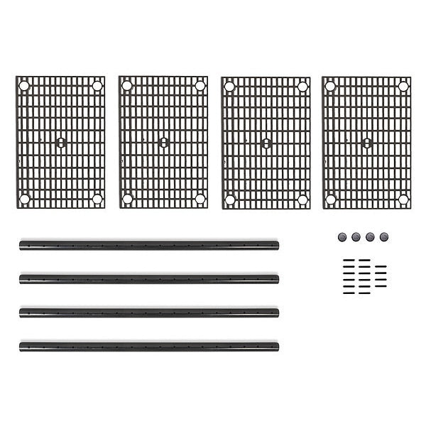 Plastic Shelving, 36 in W, Adjustable