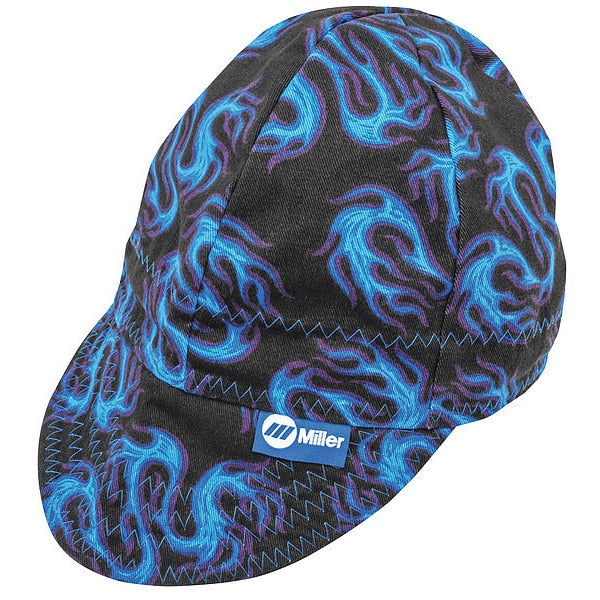 Welding Cap, Blue Flame, 7-1/2