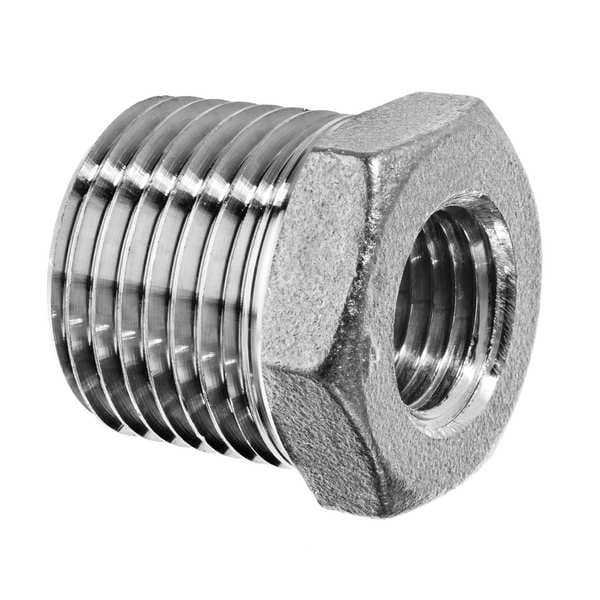 Hex Bushing, Aluminum, 1 1/2 x 1 in