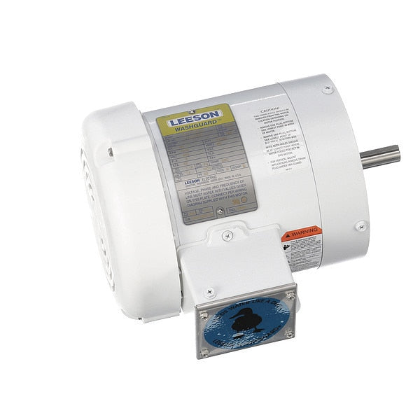 Washdown Motor, 1/2 HP, 1725, 56C, 575V