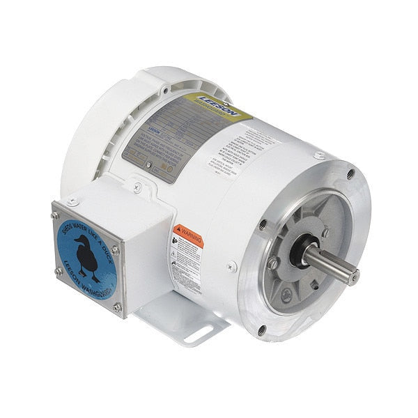 Washdown Motor, 1/2 HP, 1725, 56C, 575V