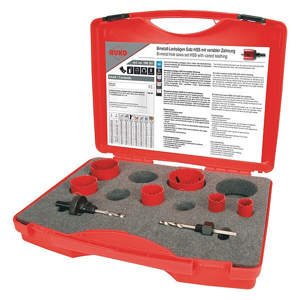 Hole Saw Kit, 1/2