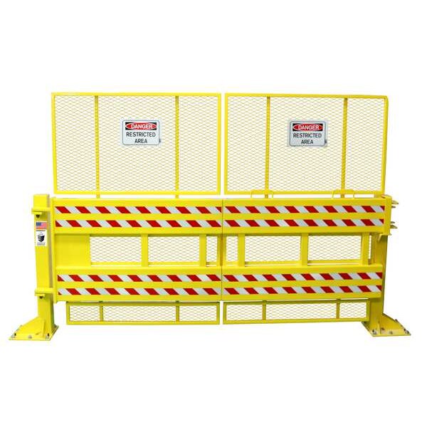 Safety Gate, Manual, Steel, 11 ft Gate W