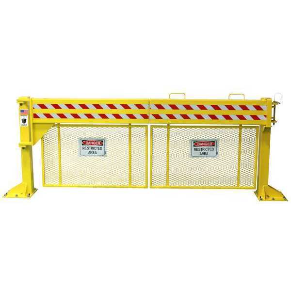 Safety Gate, Manual, Steel, 11 ft Gate W