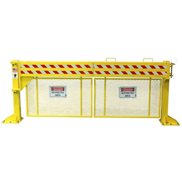 Safety Gate, Manual, Steel, 8 ft Gate W
