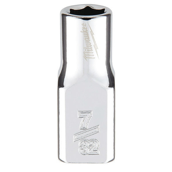 1/4 in. Drive 7/32 in. SAE 6-Point Socket with FOUR FLAT Sides