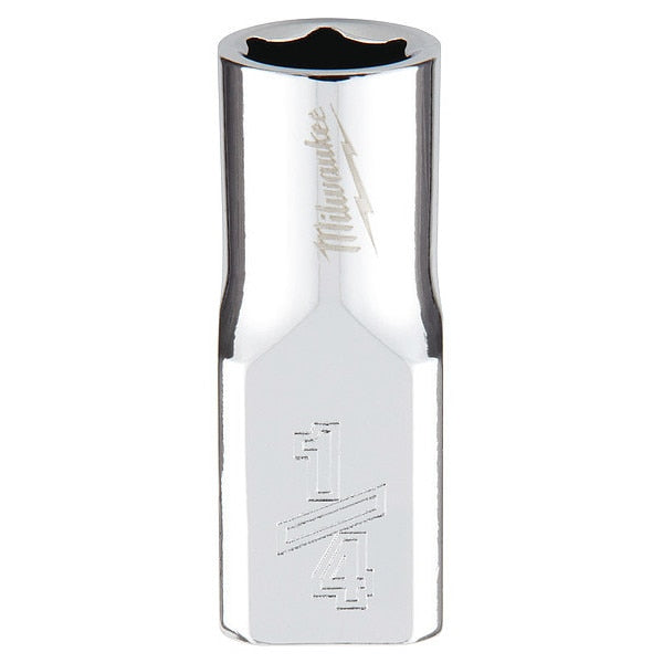 1/4 in. Drive 1/4 in. SAE 6-Point Socket with FOUR FLAT Sides