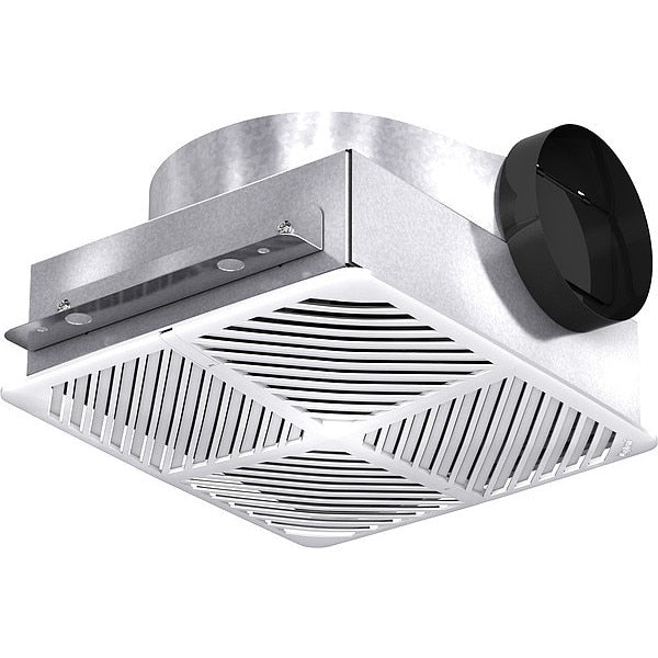 Bath Exhst Fan, 6In, Galv Steel, 115 V