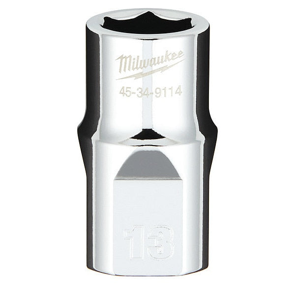 1/2 in. Drive 13mm Metric 6-Point Socket with FOUR FLAT Sides