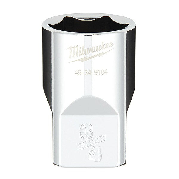 1/2 in. Drive 3/4 in. SAE 6-Point Socket with FOUR FLAT Sides