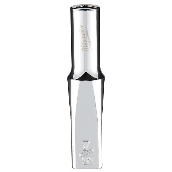 1/4 in. Drive 7/32 in. SAE 6-Point Deep Socket with FOUR FLAT Sides