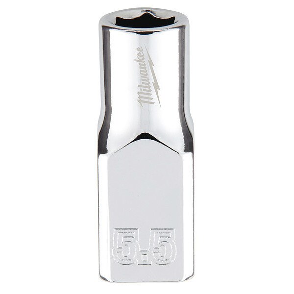 1/4 in. Drive 5.5mm Metric 6-Point Socket with FOUR FLAT Sides