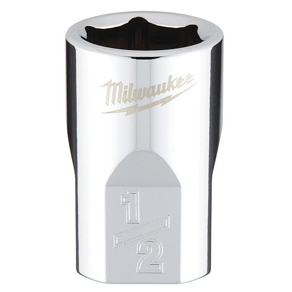 3/8 in. Drive 1/2 in. SAE 6-Point Socket with FOUR FLAT Sides