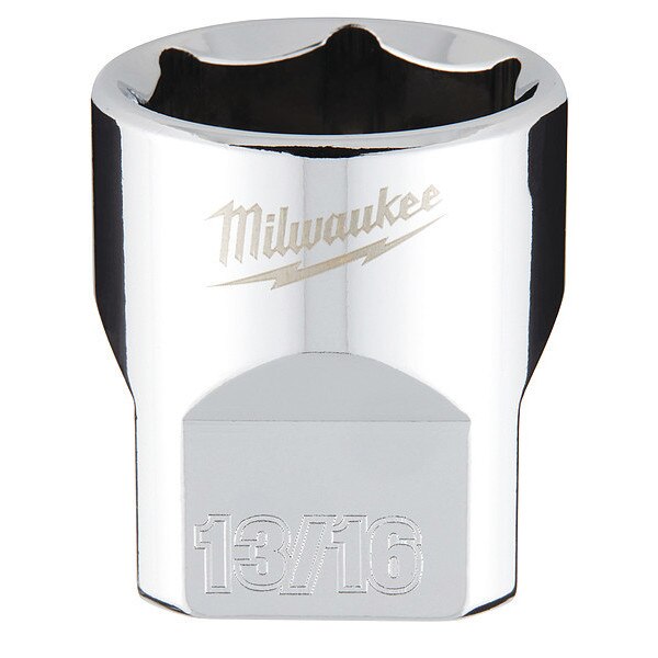 3/8 in. Drive 13/16 in. SAE 6-Point Socket with FOUR FLAT Sides