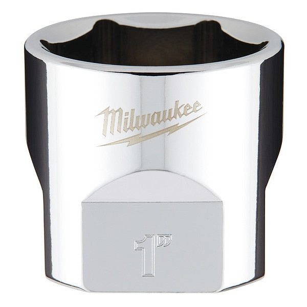 3/8 in. Drive 1 in. SAE 6-Point Socket with FOUR FLAT Sides