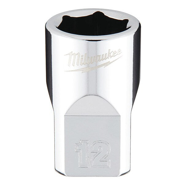 3/8 in. Drive 12mm Metric 6-Point Socket with FOUR FLAT Sides