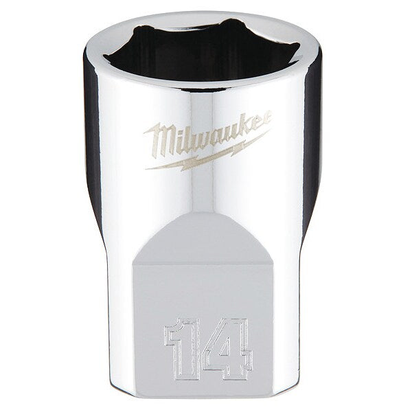 3/8 in. Drive 14mm Metric 6-Point Socket with FOUR FLAT Sides